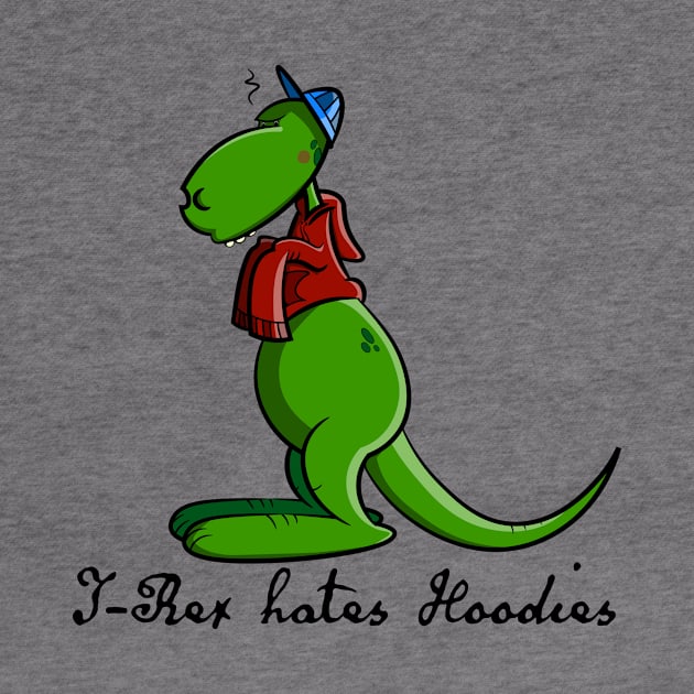 T-rex hates hoodies by schlag.art
